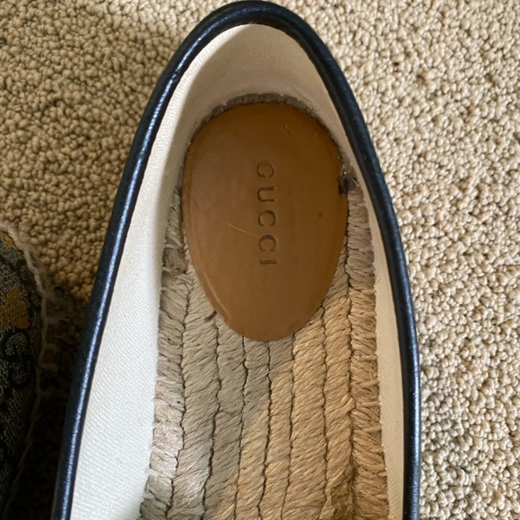 Womens Authentic Gucci canvas espadrilles size 8 - Picture 2 of 8